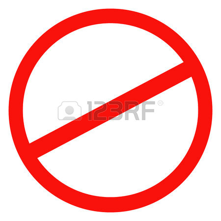 450x450 Sign Ban, Prohibition, No Sign, No Symbol, Not Allowed Isolated