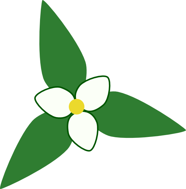 600x610 Trillium Map Symbol Clip Art