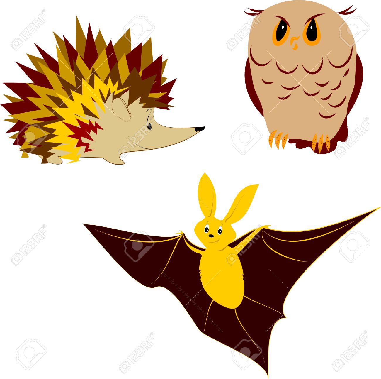 1300x1292 Nocturnal Animals Royalty Free Cliparts, Vectors, And Stock