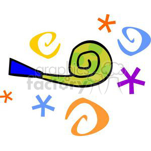 300x300 Royalty Free Noise Maker 145227 Vector Clip Art Image