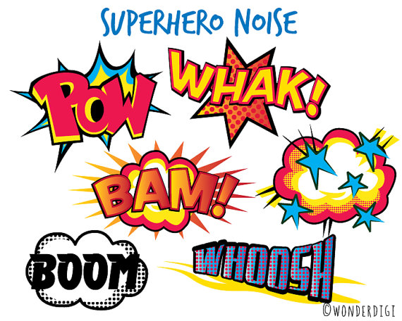 570x456 Superhero Clipart Comic Noise Clip Art Boys Clipart