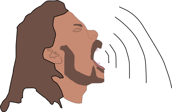 600x392 Singer Audio Waves Clip Art