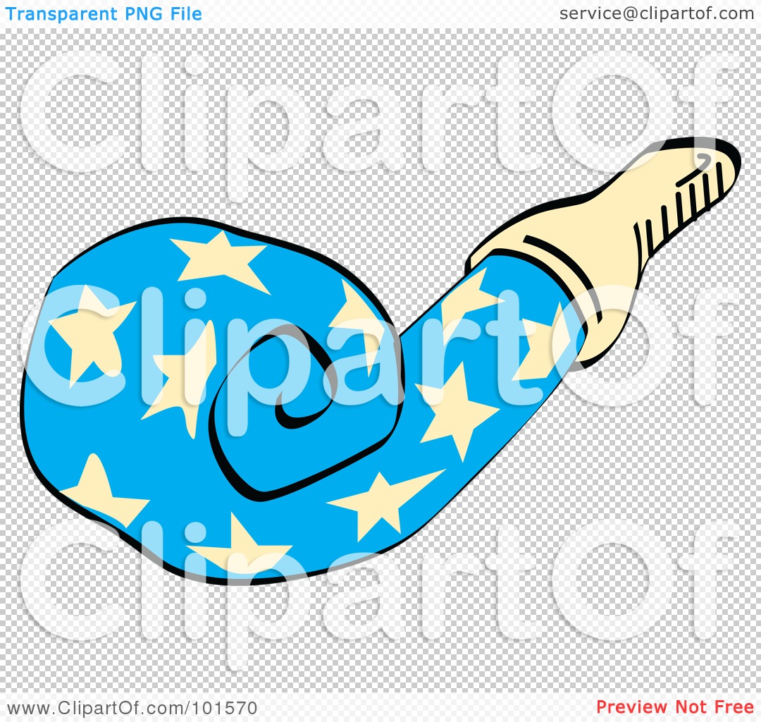 1080x1024 Royalty Free (Rf) Clipart Illustration Of A Blue Party Favor Noise