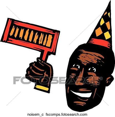 450x460 Clipart Of Noisemaker Noisem C