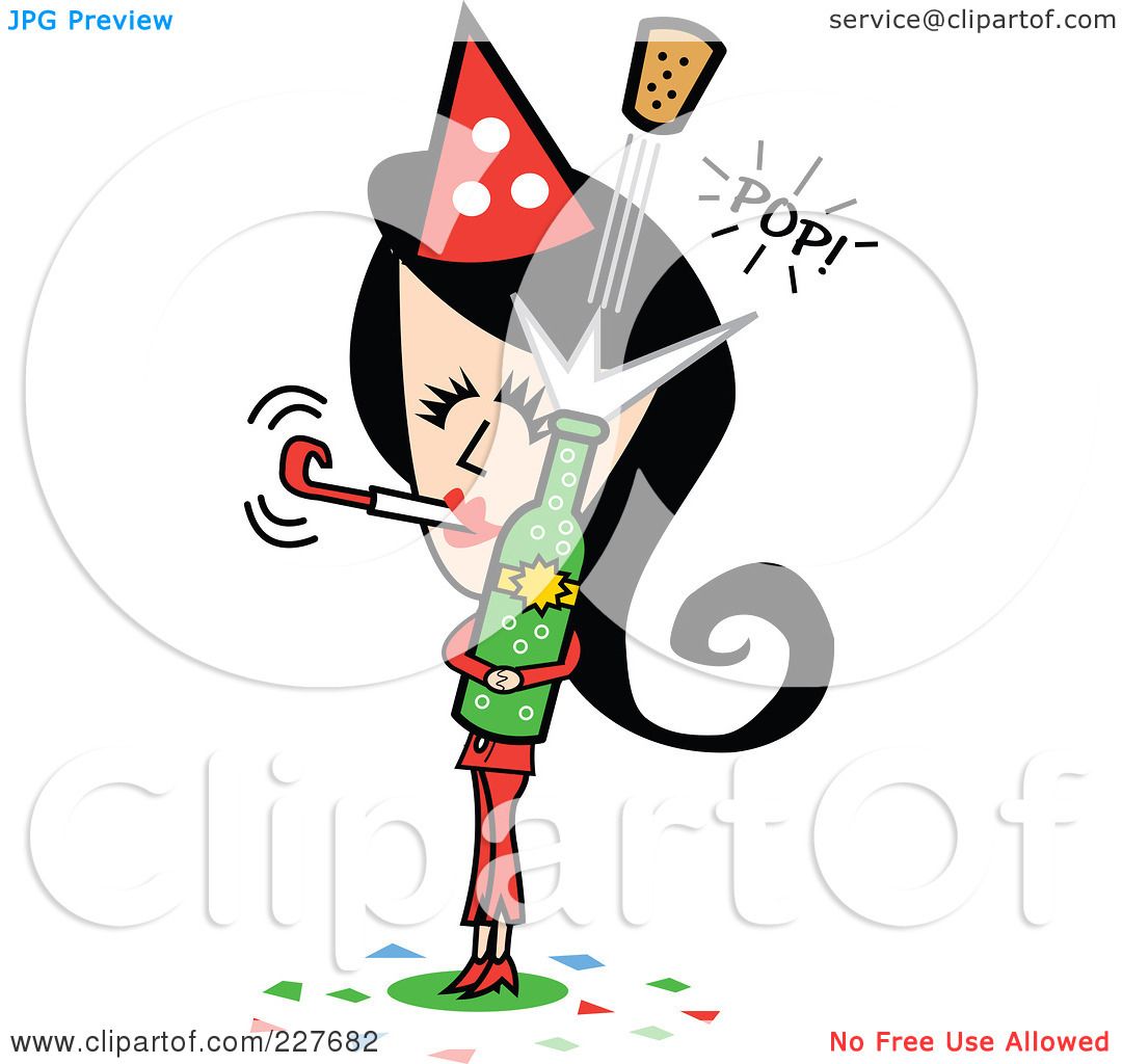 1080x1024 Royalty Free (Rf) Clipart Illustration Of Retro Woman Blowing