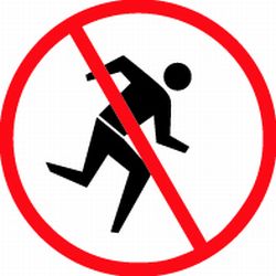 250x250 Do Not Walk Clipart 2116148