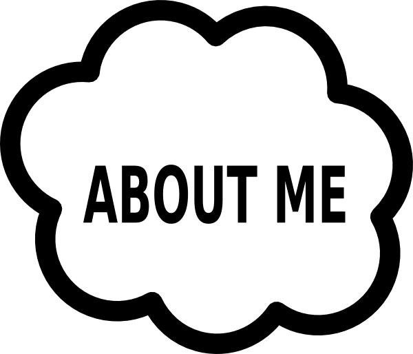 600x514 About Me Cloud Clip Art