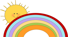 285x154 Sun Rainbow Clipart