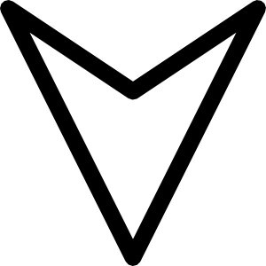 300x300 Down Plain Arrow Clip Art