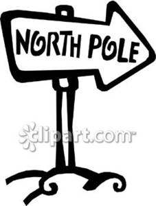 227x300 North Pole Sign Clipart Picture