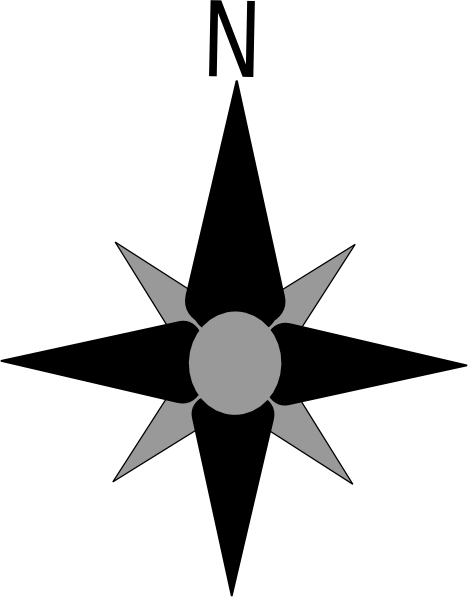 468x597 North Arrow Architecture Vector