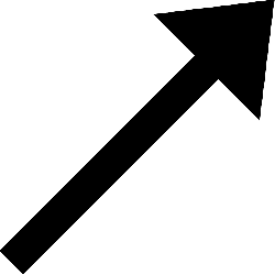 250x250 Black, Right, Simple, Small, North, Arrow, Cartoon