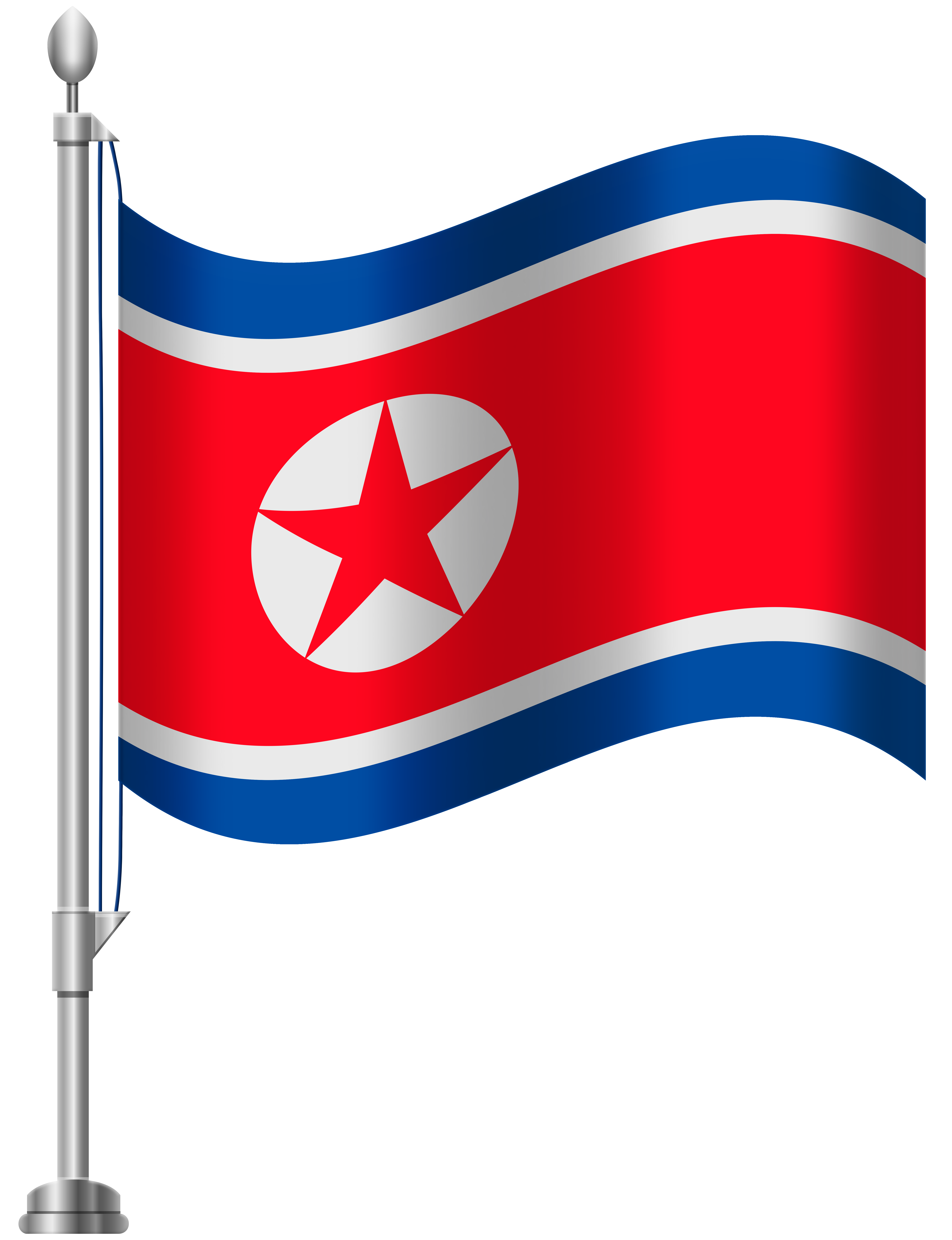 6141x8000 North Korea Flag Png Clip Art