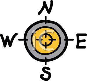 300x279 Compass North East South And West On Apass Cliparts