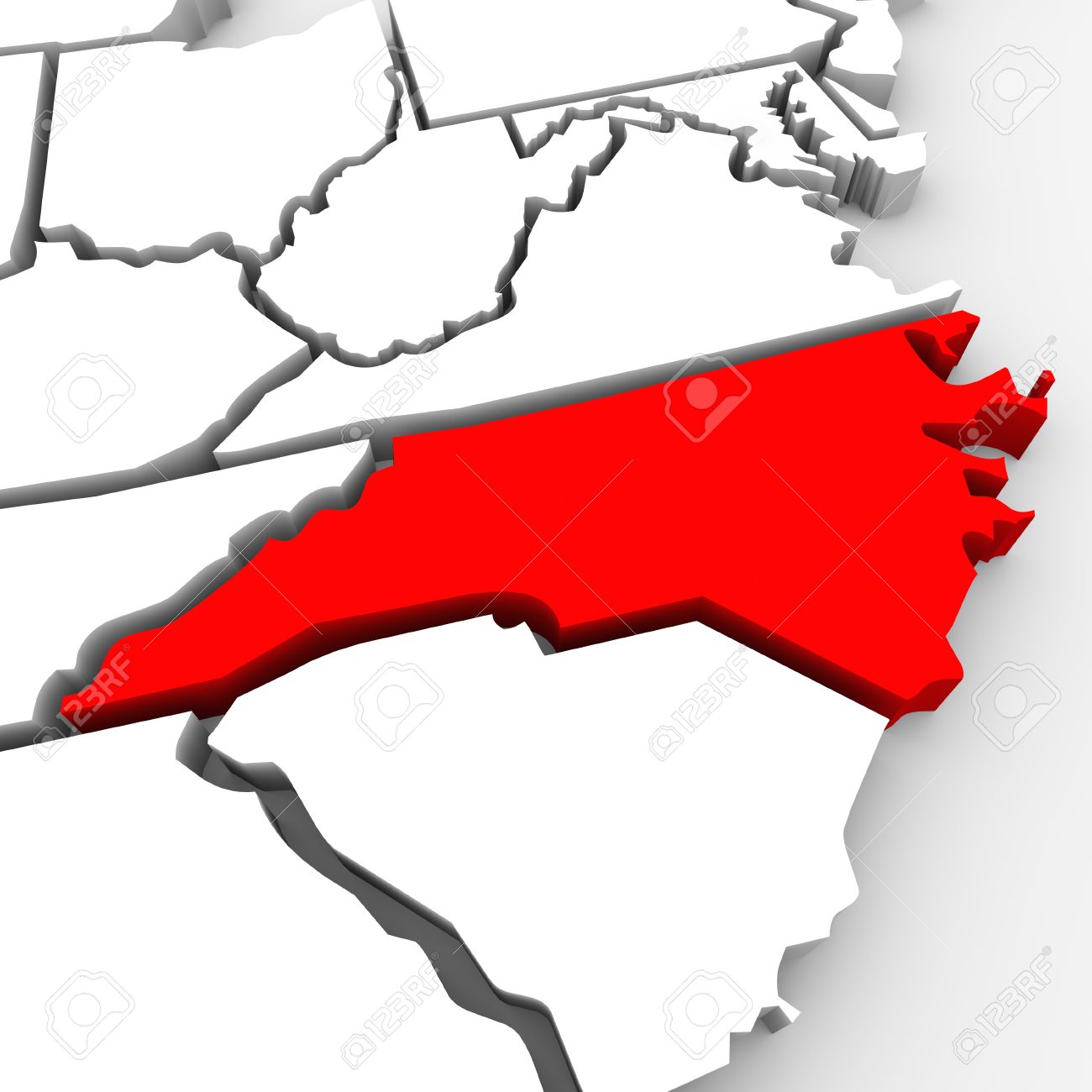 1300x1300 North Carolina Map Clipart Cartoon