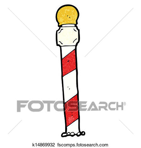 450x470 Clipart Of Striped North Pole Cartoon K14869932
