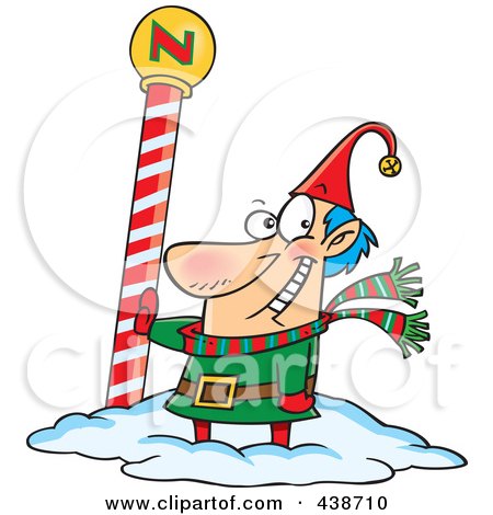 450x470 Royalty Free (Rf) Clip Art Illustration Of A Cartoon Christmas Elf