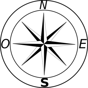 300x300 North Star Compass Clip Art
