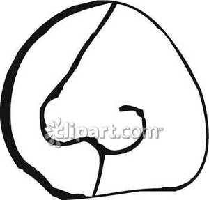 300x287 Nose Black And White Clipart