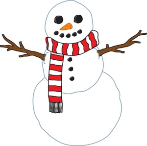300x298 Free Snowman Clipart Image