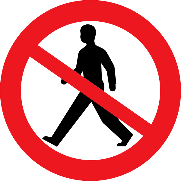 600x601 Do Not Enter Man Clip Art