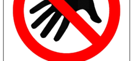 272x125 Do Not Touch Sign Clip Art