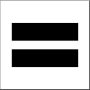 304x304 Equal Sign Clipart
