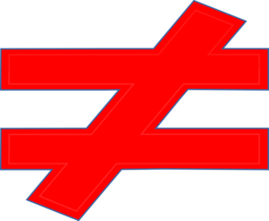 299x246 Not Equal To Clip Art