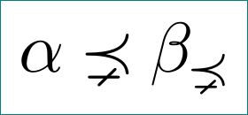 280x130 Precedes Or Not Equal To Symbol
