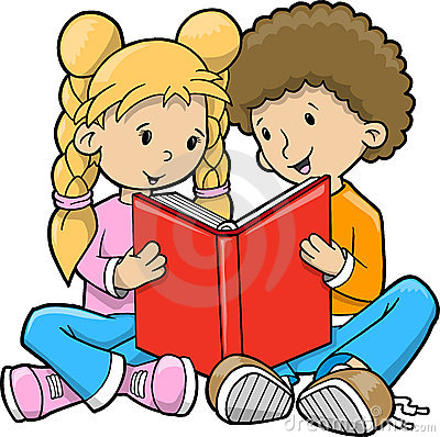 400x398 Sharing Books Clipart