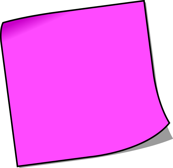 600x580 Sticky Note Post It Notes Clipart Free Images 3