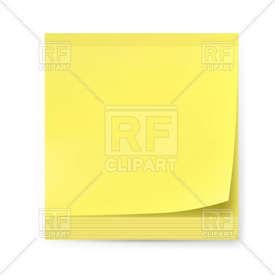400x400 Blank Yellow Sticker