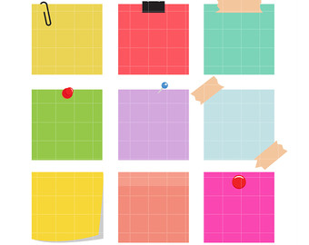 340x270 Sticky Note Clipart Etsy