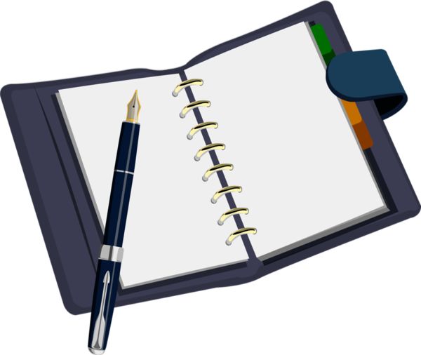 Notebook And Pencil Clipart