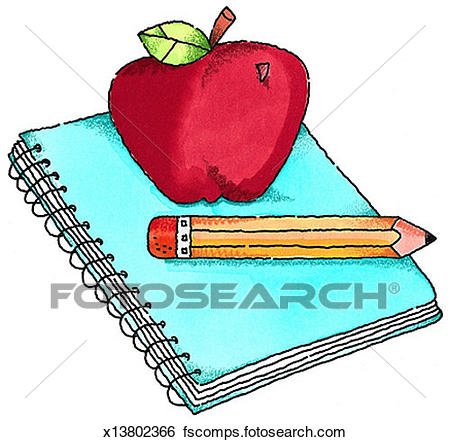 450x442 Stock Illustration Of Notebook Amp Apple X13802366
