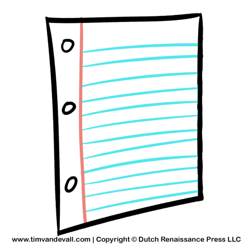 500x500 Notebook Paper Clip Art