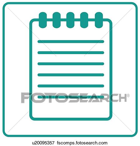 450x470 Clip Art Of Document, Icons, Documents, Notebooks, Notebook, Memo