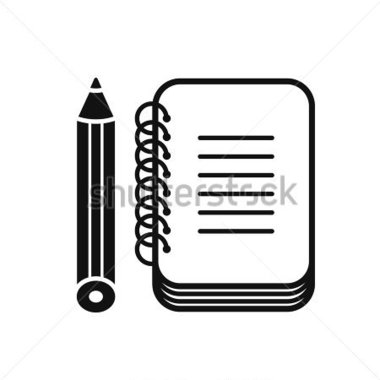 380x380 Notebook Pencil Clipart