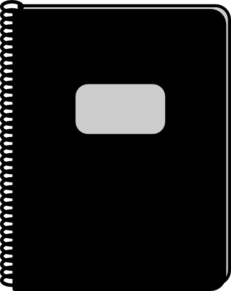 474x596 Snifty Spiral Notebook Clip Art