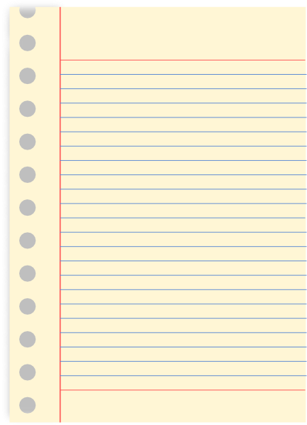 432x597 Notebook Paper Clipart Png