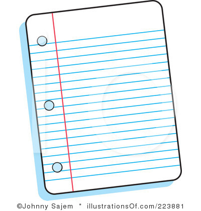 400x420 Paper Clipart Lined Paper