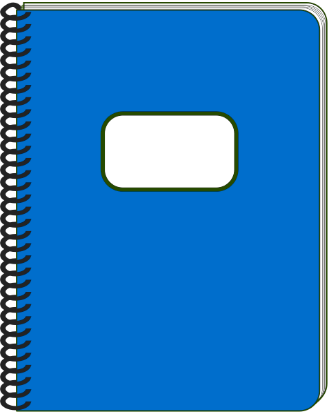 477x600 Cover Clipart Notebook