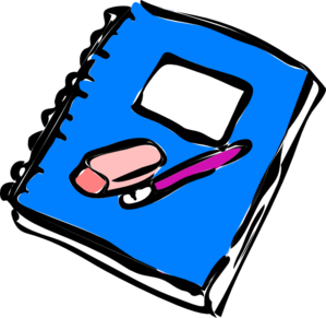 299x291 Pencil Writing In Notebook Clipart Clipart Panda