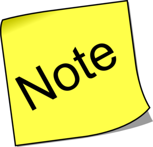 298x288 Note Clip Art