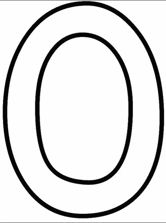 327x440 Numbers Coloring Page