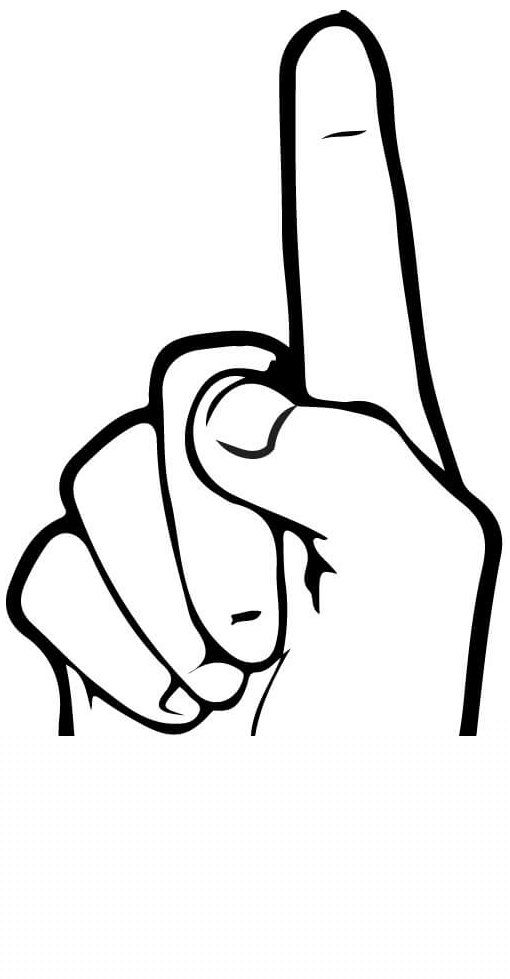 510x979 Coloring Pages Asl Numbers American Sign Language Science