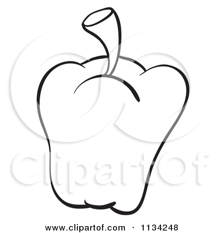 450x470 Clip Art Black And White Peppers Clipart
