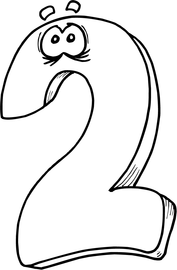 744x1132 Number 4 Black And White Clipart