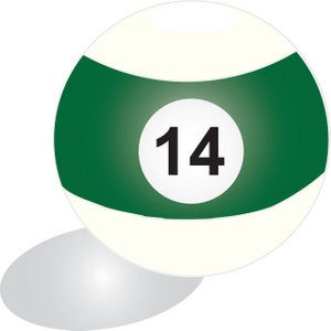 300x300 Billiard Ball Clipart Image