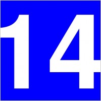 200x200 Number 14 Clipart